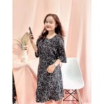 Daster Wanita Medina Viral Motif Bunga Bahan Rayon Premium LD120 Kantong Depan Busui