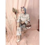 Set Wanita Zega Rayon Premium Kekinian Kancing LD125 - Gambar 5