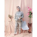 Set Wanita Zega Rayon Premium Kekinian Kancing LD125 - Gambar 6