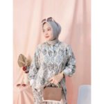 Set Wanita Zega Rayon Premium Kekinian Kancing LD125 - Gambar 10