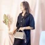 Daster Wanita Ashiya Polos Busui Kancing Serut Pinggang Viral - Gambar 6