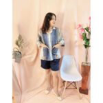 Setelan Wanita Lyllia Rayon Premium - Oneset Celana Pendek Busui Viral LD120 - Gambar 5