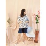 Setelan Wanita Lyllia Rayon Premium - Oneset Celana Pendek Busui Viral LD120 - Gambar 7