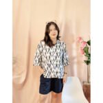 Setelan Wanita Lyllia Rayon Premium - Oneset Celana Pendek Busui Viral LD120 - Gambar 9