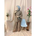 One Set Mala - Setelan Celana kulot Jumbo Busui Friendly Viral LD 125-130 Kekinian - Gambar 3