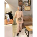 Oneset Kayna Rayon - Setelan Jumbo Celana Panjang Kulot LD125 - LD130 Busui Frendly